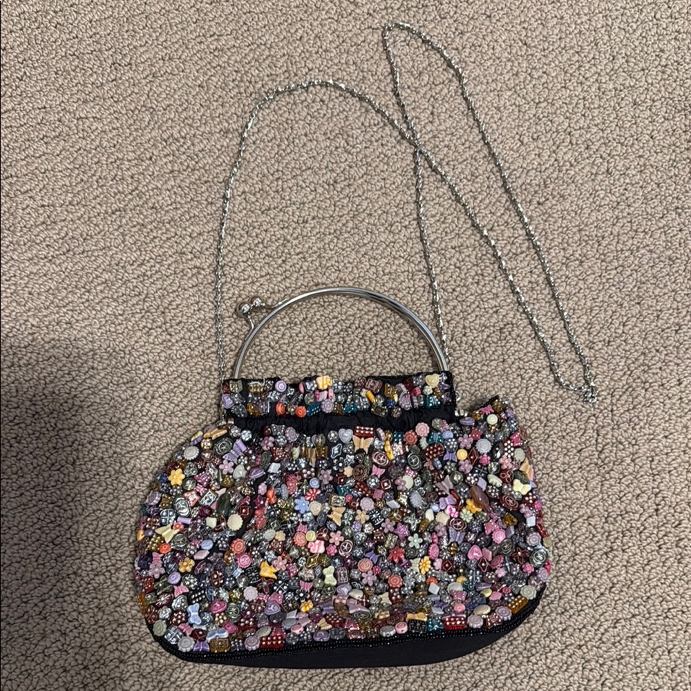 Multicolor Beaded Women's Bag